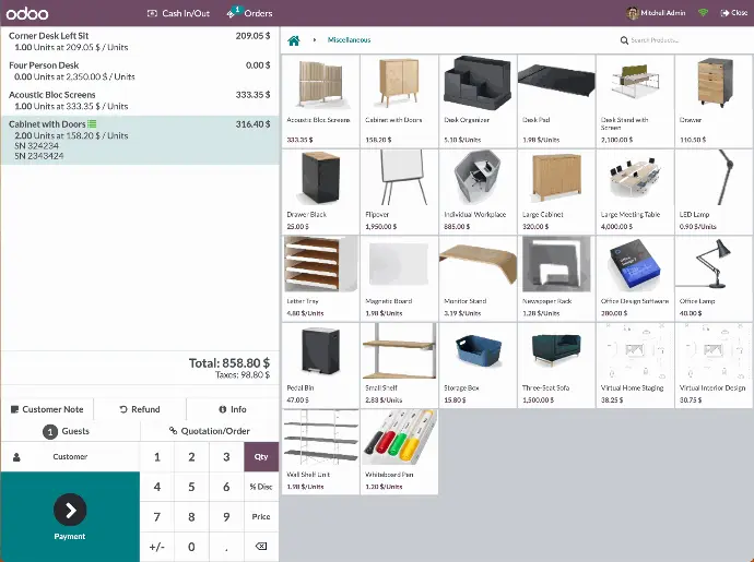 POS система в Odoo: управління продажами та товарами в роздрібній торгівлі