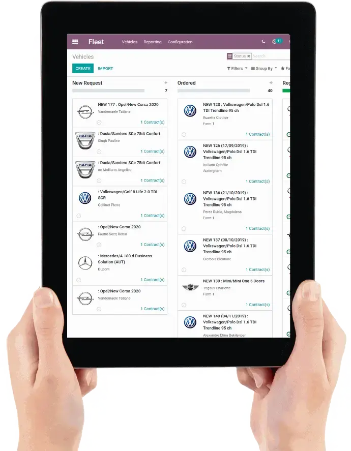Модуль Автотранспорт в Odoo для управління автопарком